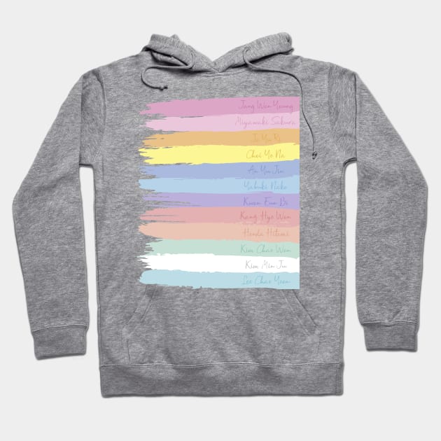 IZ*ONE Brushstrokes Hoodie by Silvercrystal